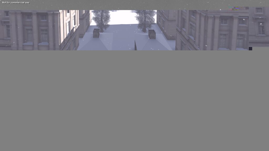 UCL Quad in the Snow London 2050